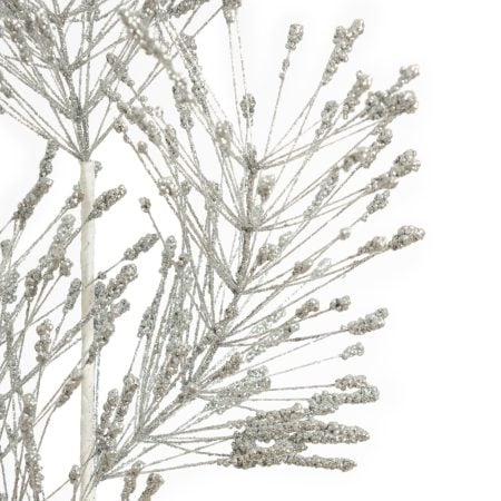 Branche d'épines de pin artificiel argent, 33'' - Décors Véronneau