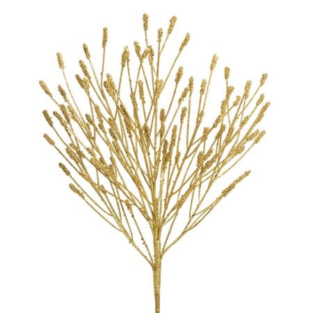 Pic d'épines de pin artificiel or, 19''