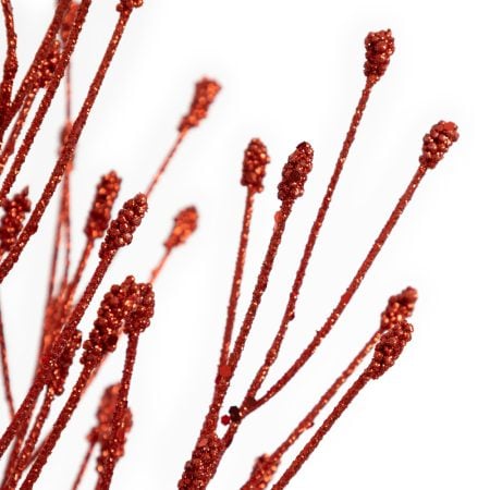 Pic d'épines de pin artificiel rouge, 19'' - Décors Véronneau