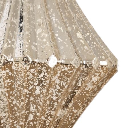 Champagne mercury finial Christmas ornament, 6'' - Décors Véronneau