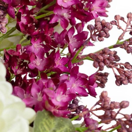 Arrangement floral artificiel de lilas et cerisier rose - Décors Véronneau