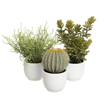 Mini round ceramic planter, 2,5 x 3'' - Décors Véronneau