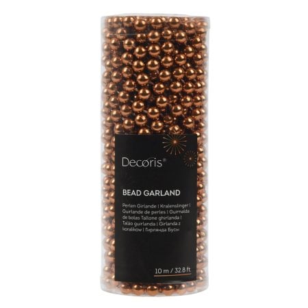 Small brandy pearl Christmas garland, 393''