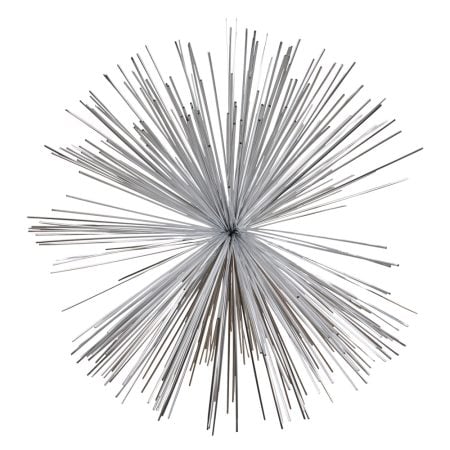 Foldable silver star Christmas decoration