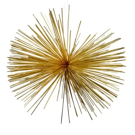 Foldable gold star Christmas decoration