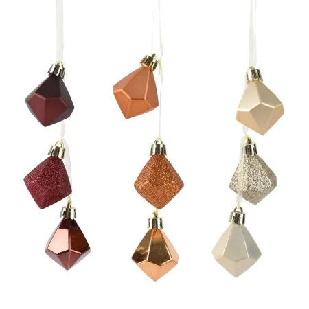 Dangling decorative diamond Christmas ornament, 2''