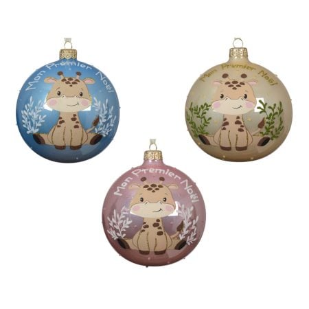 My First Christmas mouthblown glass ornament, 4''