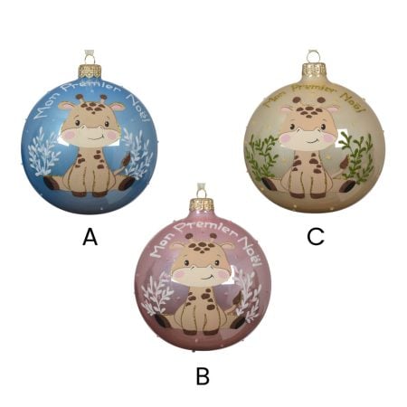 My First Christmas mouthblown glass ornament, 4'' - Décors Véronneau