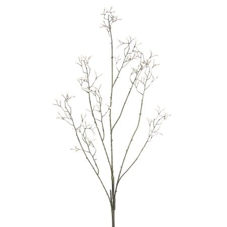 Artificial cream mini berry twig, 45,5''