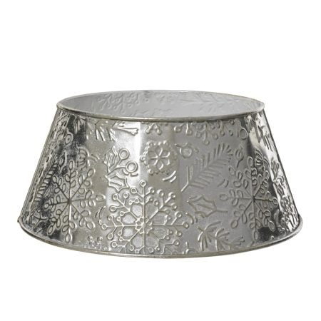 Cache-pied de sapin de Noël à motif de flocons