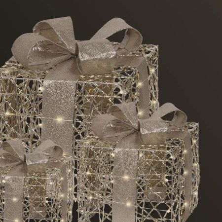 Cadeau de Noël décoratif illuminé à DEL