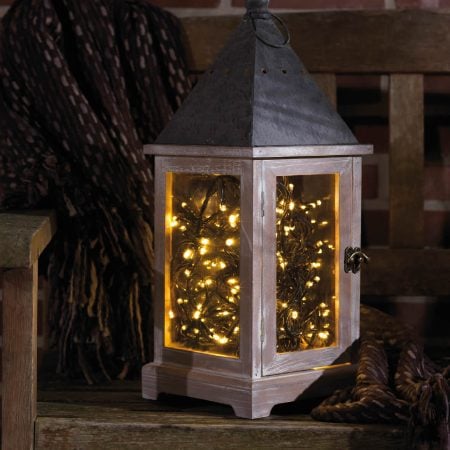 192 lumières de Noël DEL à batteries, fil noir, int./ext., 15,5'