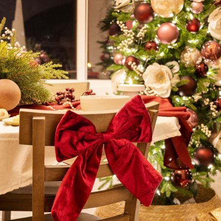 Boucle de Noël en polyester, 13,5'' - Décors Véronneau