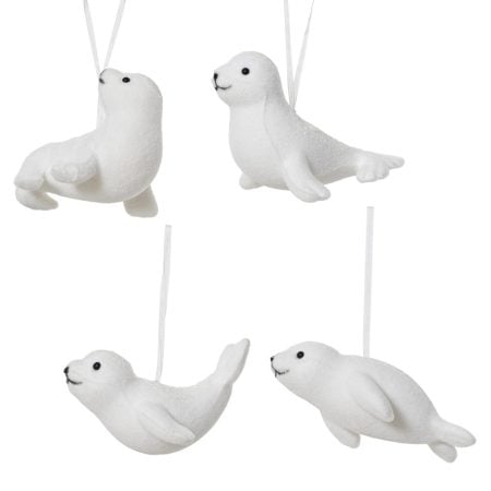 Ornement de Noël phoque blanc, 2,5''