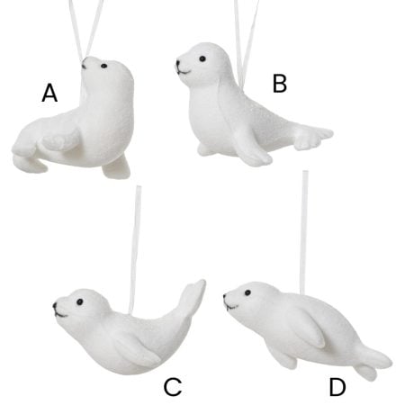 Ornement de Noël phoque blanc, 2,5'' - Décors Véronneau