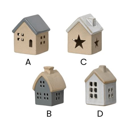 Petite maison décorative en porcelaine fait main, 3'' - Décors Véronneau