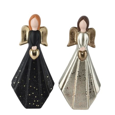 Holiday angel terracotta figurine, 8,5''