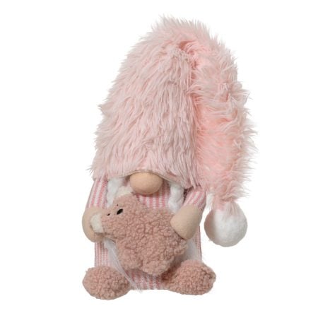 Candy pink Christmas gnome plush, 25,5''