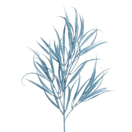 Tige d'eucalyptus willow bleu artificiel, 35,5''