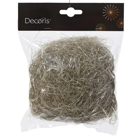 Champagne tinsel Christmas tree decoration