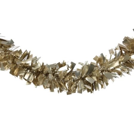 Sparkling tinsel champagne Christmas garland, 78,5''