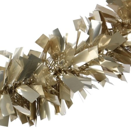 Sparkling tinsel champagne Christmas garland, 78,5'' - Décors Véronneau