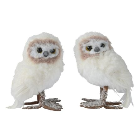 Decorative owl Christmas figurine, 6''