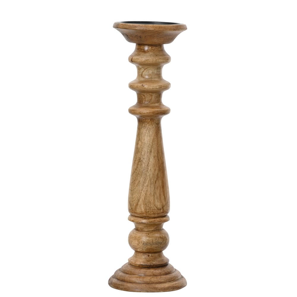 Chandelier en bois de manguier fait main, 24'' - Décors Véronneau