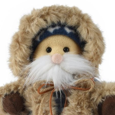 Blue eskimo standing Christmas plush, 12,5'' - Décors Véronneau
