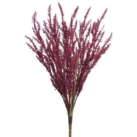 Artificial burgundy astilbe bouquet, 24''