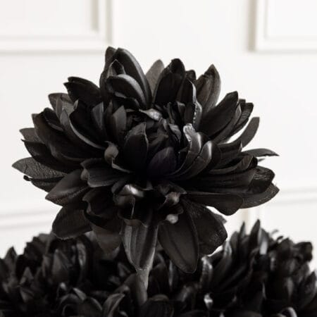 Fleur artificielle de chrysanthème noir, 29'' - Décors Véronneau
