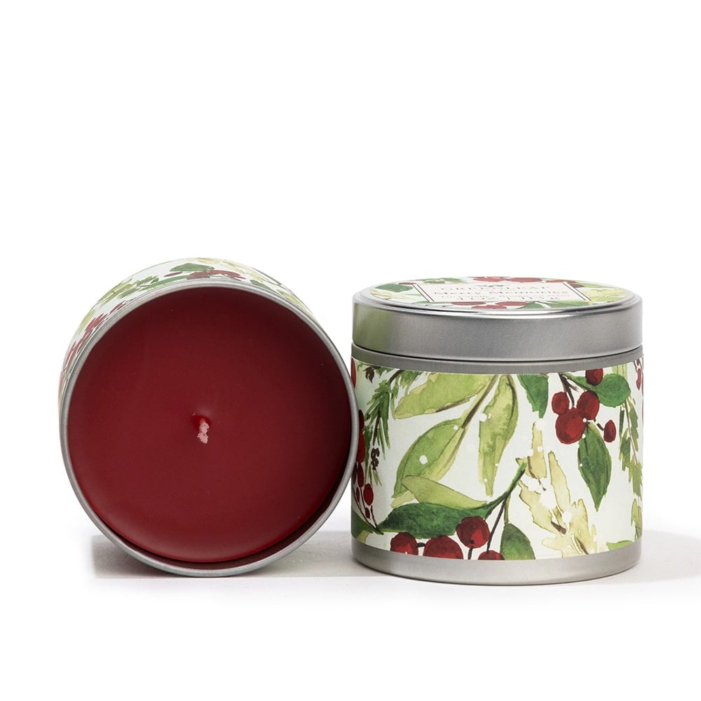 Bougie des fêres merry memories en pot de métal - Décors Véronneau