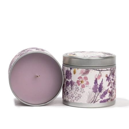 Lavender tin scented candle, 4 oz - Décors Véronneau