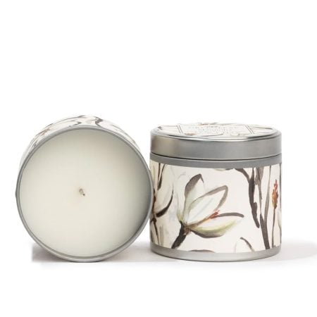 Magnolia tin scented candle, 4 oz - Décors Véronneau