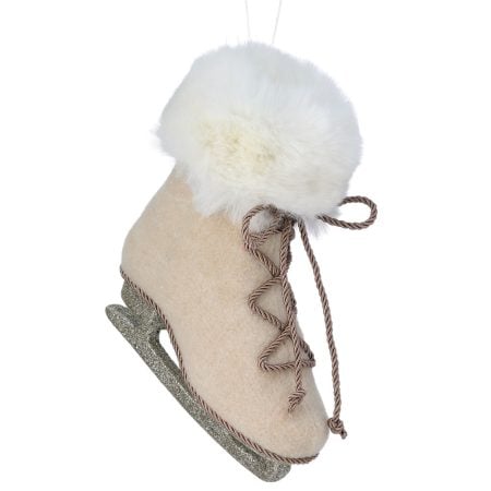 Rustic skate Christmas ornament, 7''