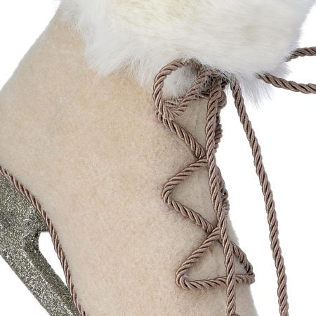 Rustic skate Christmas ornament, 7'' - Décors Véronneau