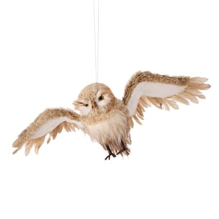 Large flying owl Christmas ornament, 28''