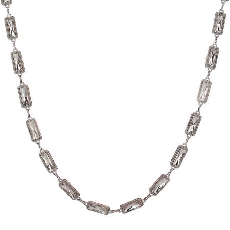 Guirlande de Noël ornée de bijoux rectangulaires argent, 48''