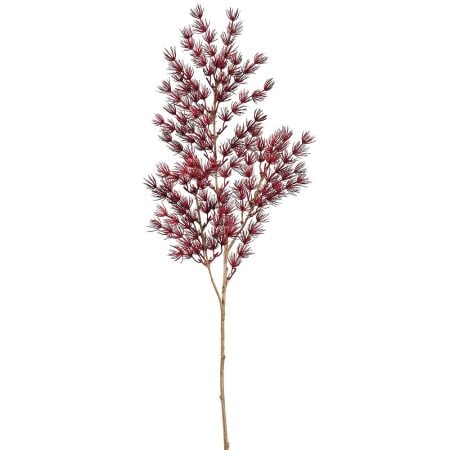 Burgundy artificial mountain pine spray, 29''