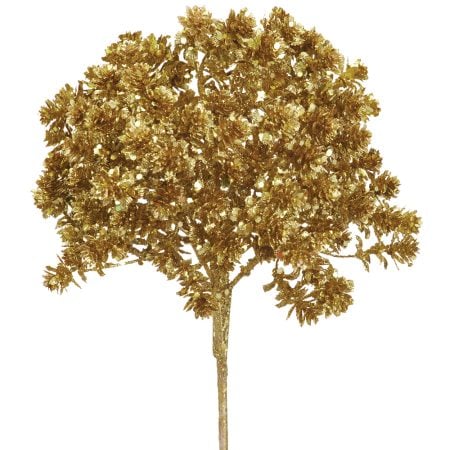 Pic de sédum de Noël or à paillettes, 12''