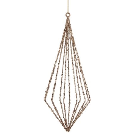 Oversized openwork crystal tree ornament, 12