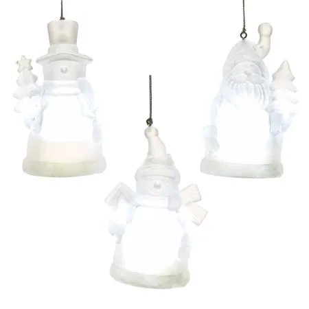 Illuminated character Christmas ornament, 4''