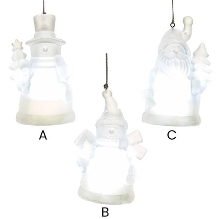 Illuminated character Christmas ornament, 4'' - Décors Véronneau