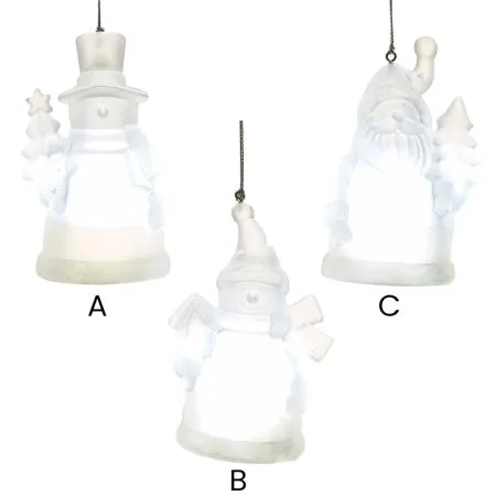 Illuminated character Christmas ornament, 4'' - Décors Véronneau