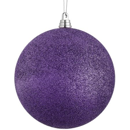 Purple sparkling Christmas ball, 4''