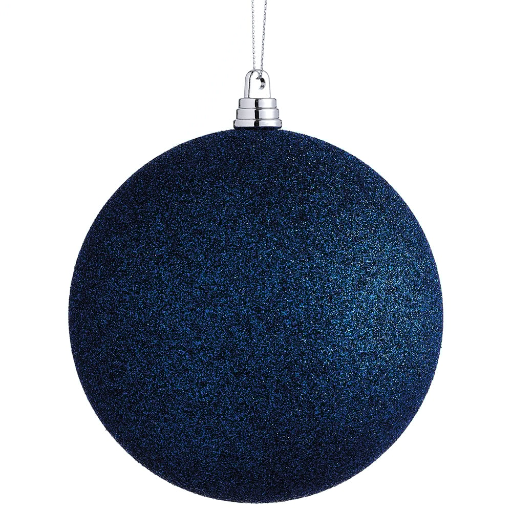 Boule de Noël scintillante bleu nuit - Décors Véronneau