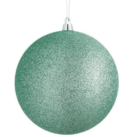 Aqua sparkling Christmas ball, 6''