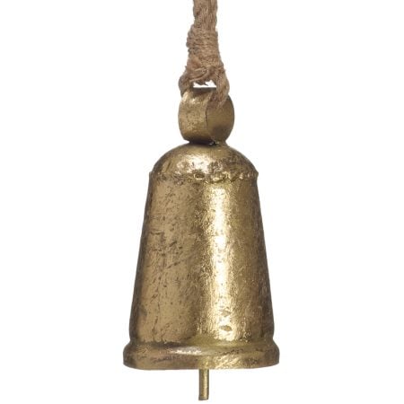 Decorative vintage-style gold bell, 4,5''