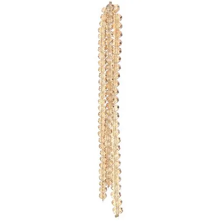 Gold jewel tassel Christmas ornament, 6''