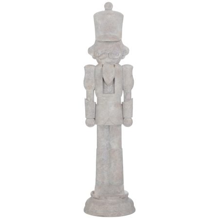 Giant limewash resin nutcracker, 100''